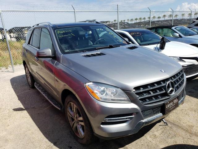 4JGDA5HB2FA458381 - 2015 MERCEDES-BENZ ML 350 4MATIC GRAY photo 1