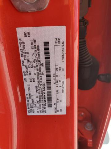 1FMDE5BHXMLA82533 - 2021 FORD BRONCO BASE RED photo 13