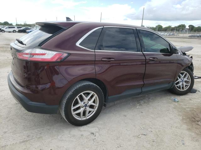 2FMPK3J97MBA11052 - 2021 FORD EDGE SEL Bordo foto 3