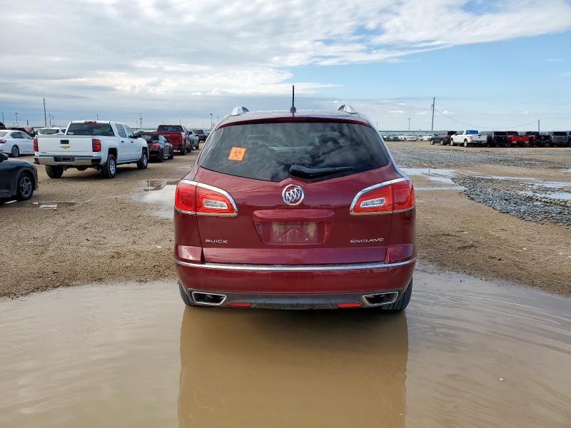 5GAKRCKD4FJ250815 - 2015 BUICK ENCLAVE BURGUNDY photo 6