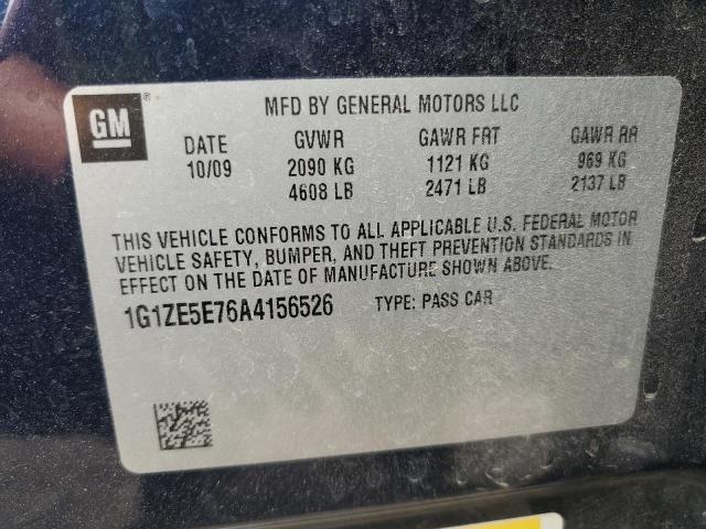 1G1ZE5E76A4156526 - 2010 CHEVROLET MALIBU LTZ ლურჯი ფოტო 12