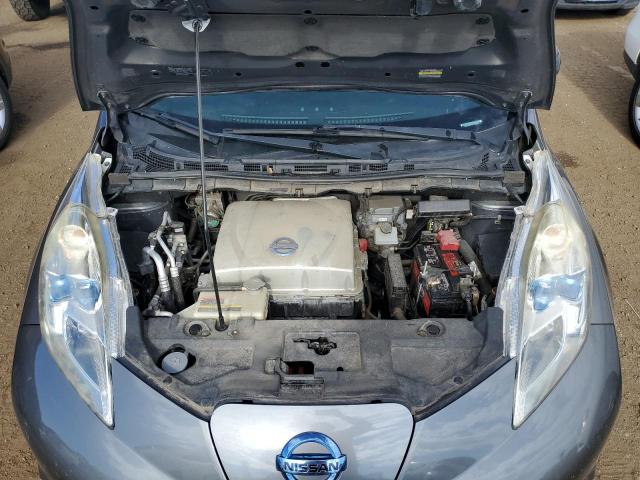 1N4AZ0CP5FC325081 - 2015 NISSAN LEAF S GRAY photo 11