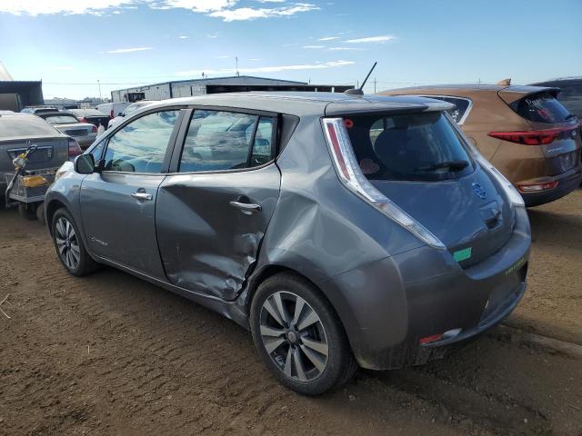 1N4AZ0CP5FC325081 - 2015 NISSAN LEAF S GRAY photo 2