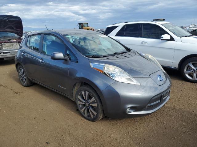 1N4AZ0CP5FC325081 - 2015 NISSAN LEAF S GRAY photo 4