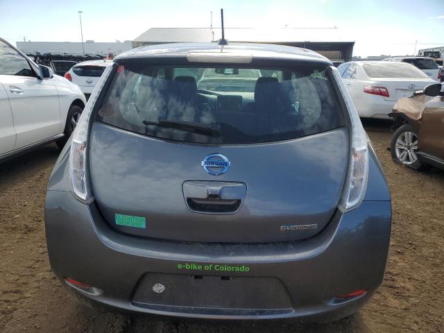 1N4AZ0CP5FC325081 - 2015 NISSAN LEAF S GRAY photo 6