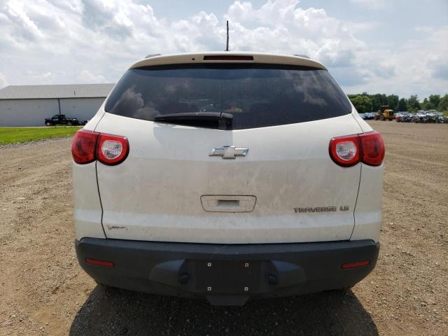 1GNLREED3AJ254316 - 2010 CHEVROLET TRAVERSE LS WHITE photo 6