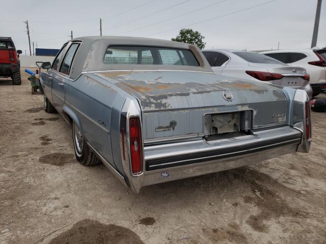 1G6AB6982C9214405 - 1982 CADILLAC FLEETWOO BROUGHAM BLUE photo 3