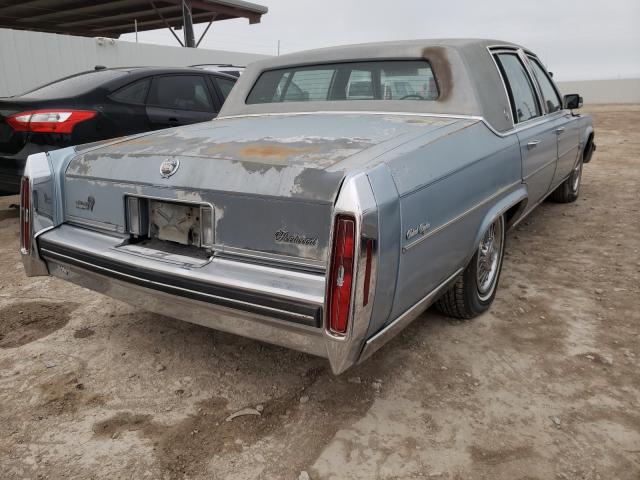 1G6AB6982C9214405 - 1982 CADILLAC FLEETWOO BROUGHAM BLUE photo 4