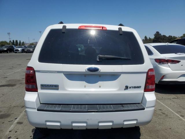 1FMCU49H68KE45453 - 2008 FORD ESCAPE HEV WHITE photo 6