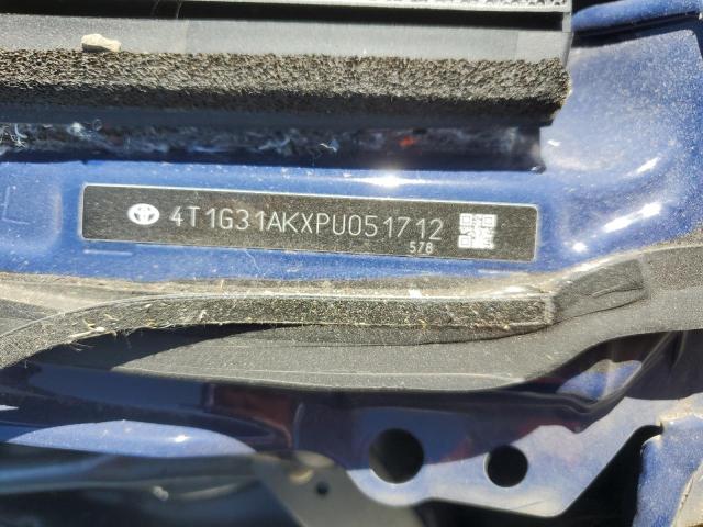 4T1G31AKXPU051712 - 2023 TOYOTA CAMRY SE NIGHT SHADE BLUE photo 12