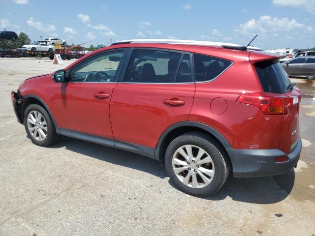 JTMYFREV4D5011215 - 2013 TOYOTA RAV4 LIMITED RED photo 2