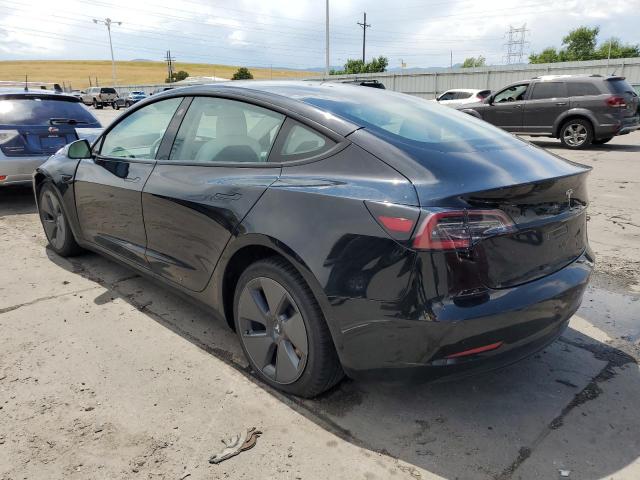 5YJ3E1EA9MF032085 - 2021 TESLA MODEL 3 BLACK photo 2