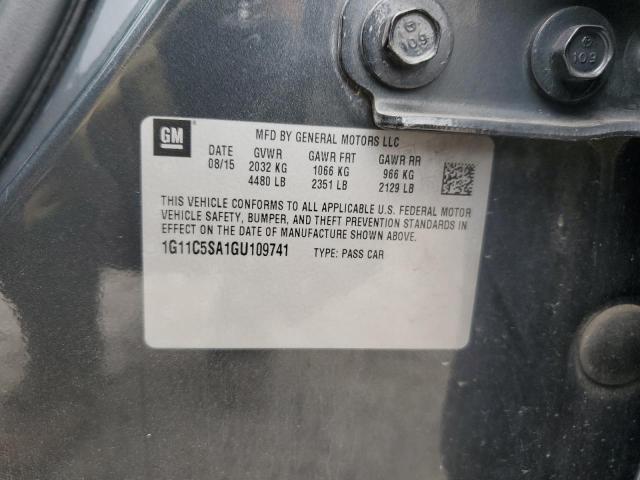 1G11C5SA1GU109741 - 2016 CHEVROLET MALIBU LIM LT 黑色 照片 12