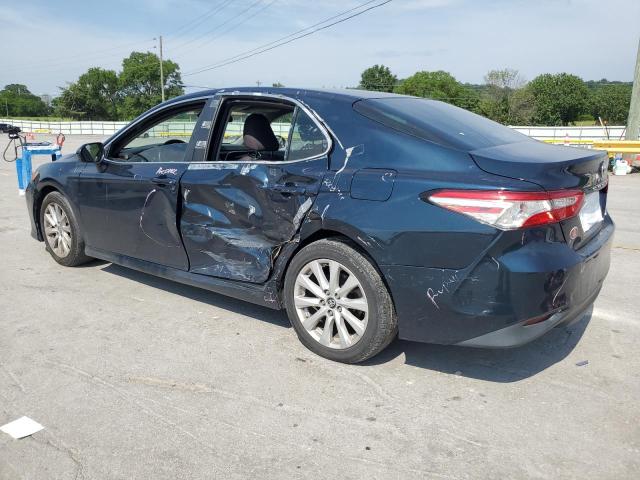 4T1B11HK9JU611121 - 2018 TOYOTA CAMRY L BLUE photo 2