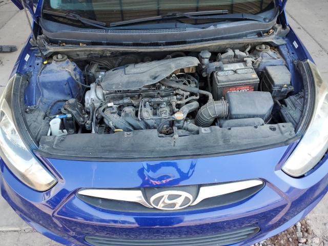 KMHCT5AE1CU015403 - 2012 HYUNDAI ACCENT GLS BLUE photo 11