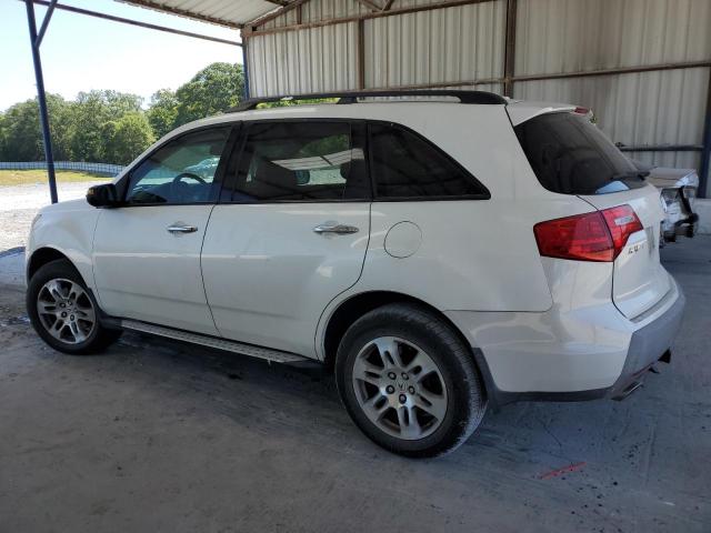 2HNYD28228H503636 - 2008 ACURA MDX WHITE photo 2