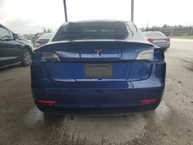 5YJ3E1EA2NF369523 - 2022 TESLA MODEL 3 BLUE photo 6