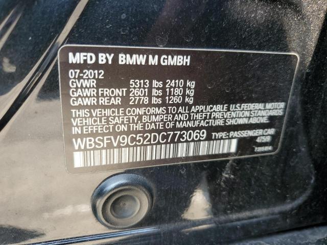 WBSFV9C52DC773069 - 2013 BMW M5 BLACK photo 12