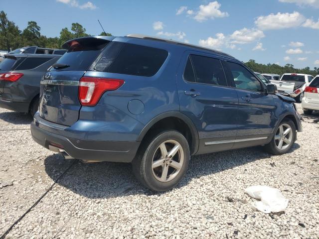 1FM5K7D87JGA79423 - 2018 FORD EXPLORER XLT BLUE photo 3