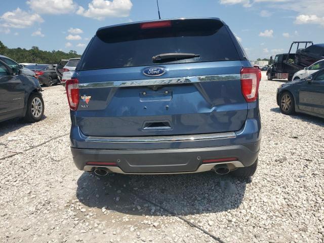 1FM5K7D87JGA79423 - 2018 FORD EXPLORER XLT BLUE photo 6