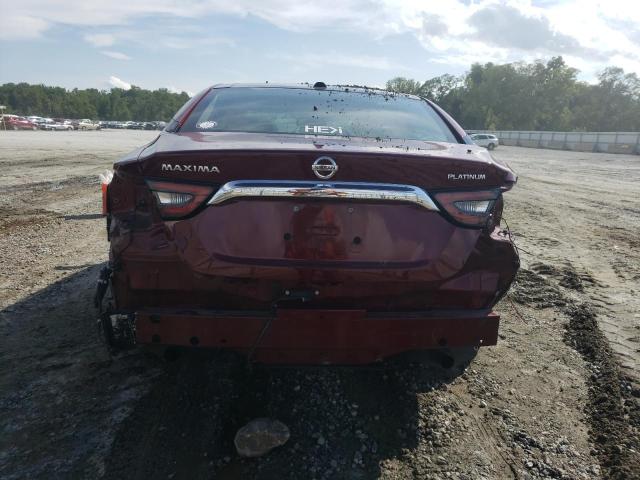 1N4AA6FV8LC381709 - 2020 NISSAN MAXIMA PLATINUM BURGUNDY photo 6