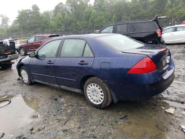 1HGCM56137A224514 - 2007 HONDA ACCORD VALUE BLUE photo 2