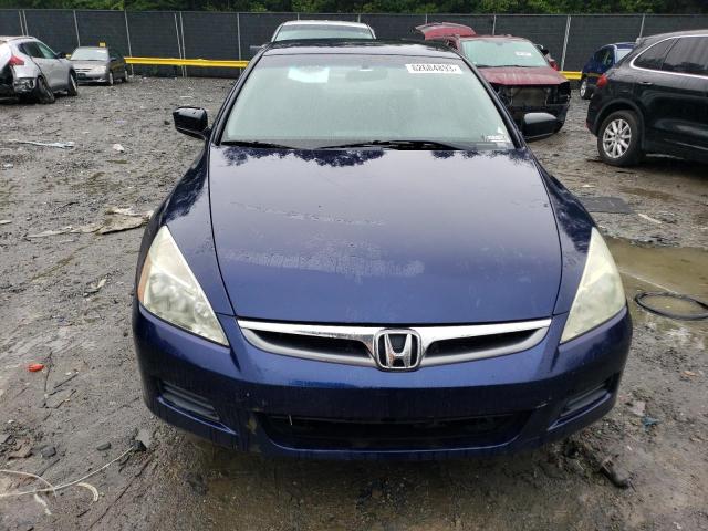 1HGCM56137A224514 - 2007 HONDA ACCORD VALUE BLUE photo 5