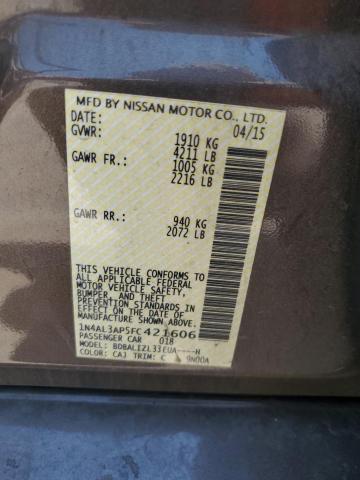 1N4AL3AP5FC421606 - 2015 NISSAN ALTIMA 2.5 BROWN photo 13