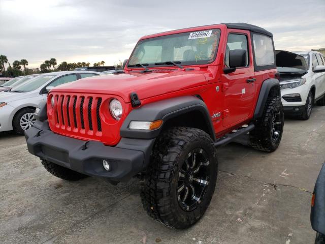 1C4GJXAG9KW626615 - 2019 JEEP WRANGLER SPORT RED photo 2