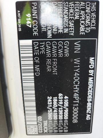W1Y40CHY4PT130008 - 2023 MERCEDES-BENZ SPRINTER 2500 WHITE photo 14