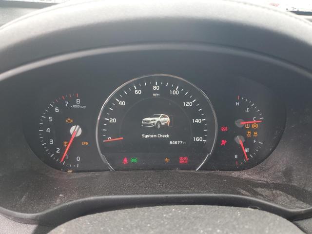 5XYPHDA53KG531070 - 2019 KIA SORENTO EX SILVER photo 9