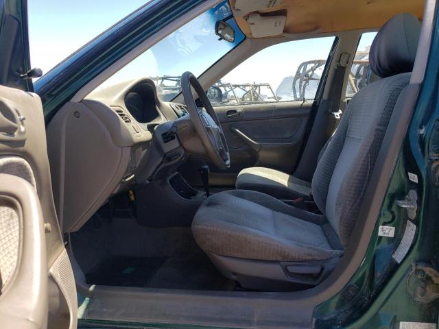 2HGEJ6615YH528759 - 2000 HONDA CIVIC BASE 青色 照片 7