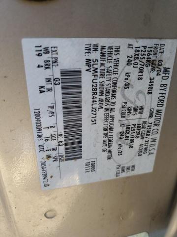 5LMFU28R44LJ27151 - 2004 LINCOLN NAVIGATOR 米色 照片 12