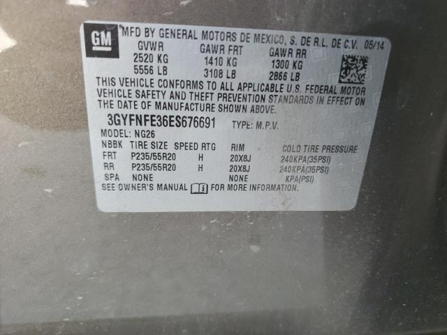 3GYFNFE36ES676691 - 2014 CADILLAC SRX PERFORMANCE COLLECTION Marron photo 13