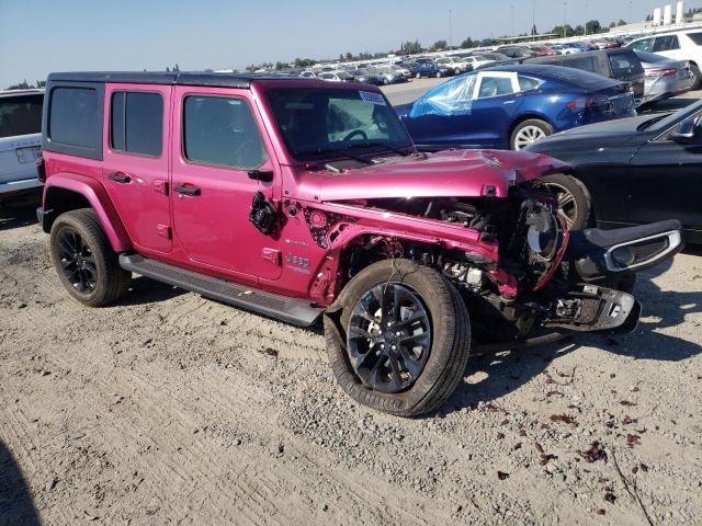 1C4JJXP66NW103061 - 2022 JEEP WRANGLER U SAHARA 4XE PINK photo 4