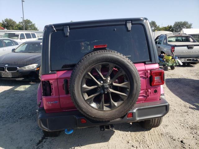 1C4JJXP66NW103061 - 2022 JEEP WRANGLER U SAHARA 4XE PINK photo 6