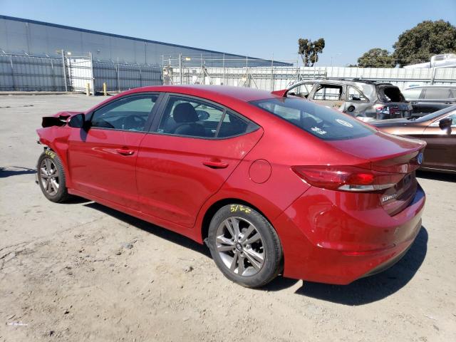 KMHD84LF7HU362487 - 2017 HYUNDAI ELANTRA SE RED photo 2