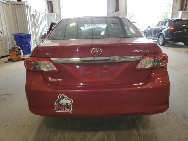 2T1BU4EE9DC117144 - 2013 TOYOTA COROLLA BASE RED photo 6