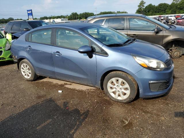 KNADM4A37G6647778 - 2016 KIA RIO LX BLUE photo 4