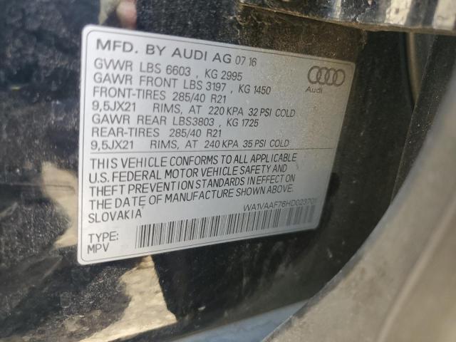 WA1VAAF76HD023701 - 2017 AUDI Q7 PRESTIGE 黑色 照片 13