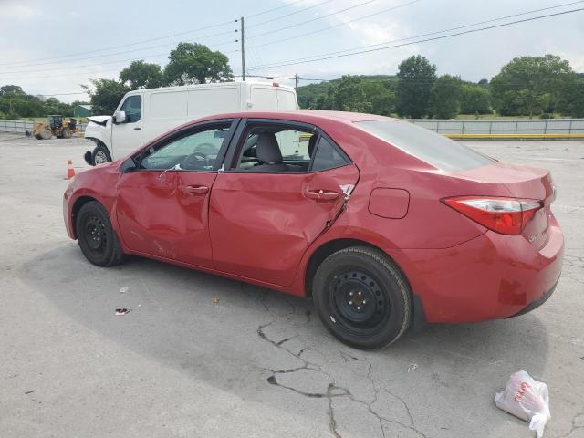 2T1BURHE7GC662434 - 2016 TOYOTA COROLLA L RED photo 2