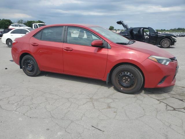 2T1BURHE7GC662434 - 2016 TOYOTA COROLLA L RED photo 4