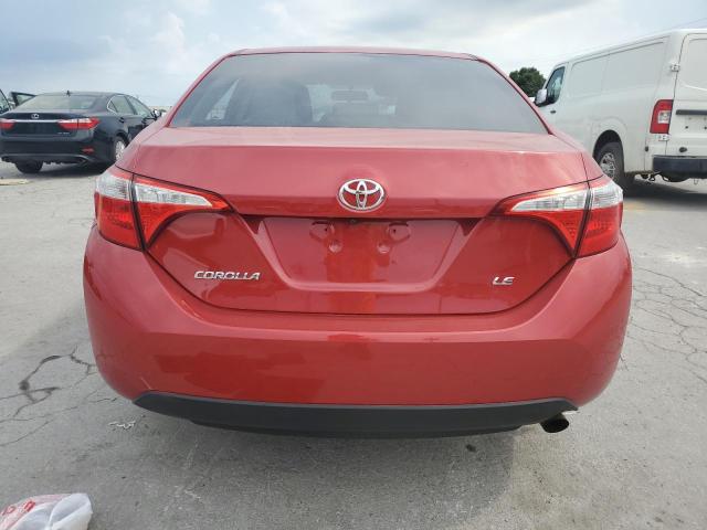 2T1BURHE7GC662434 - 2016 TOYOTA COROLLA L RED photo 6