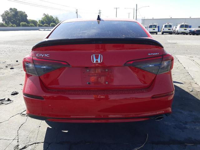 2HGFE2F55NH592638 - 2022 HONDA CIVIC SPORT 红色 照片 6