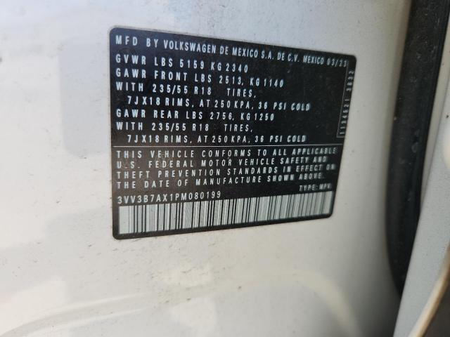 3VV3B7AX1PM080199 - 2023 VOLKSWAGEN TIGUAN SE Weiß Foto 13