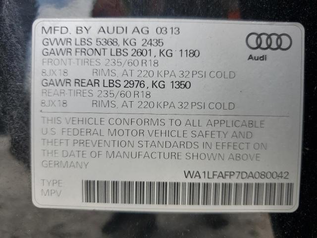 WA1LFAFP7DA080042 - 2013 AUDI Q5 PREMIUM PLUS Qara foto 13