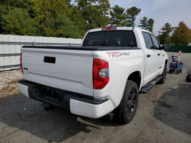 5TFDY5F15LX939910 - 2020 TOYOTA TUNDRA CREWMAX SR5 WHITE photo 4