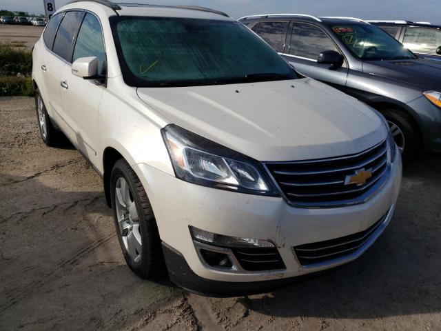 1GNKVJKD5EJ147133 - 2014 CHEVROLET TRAVERSE LTZ WHITE photo 1