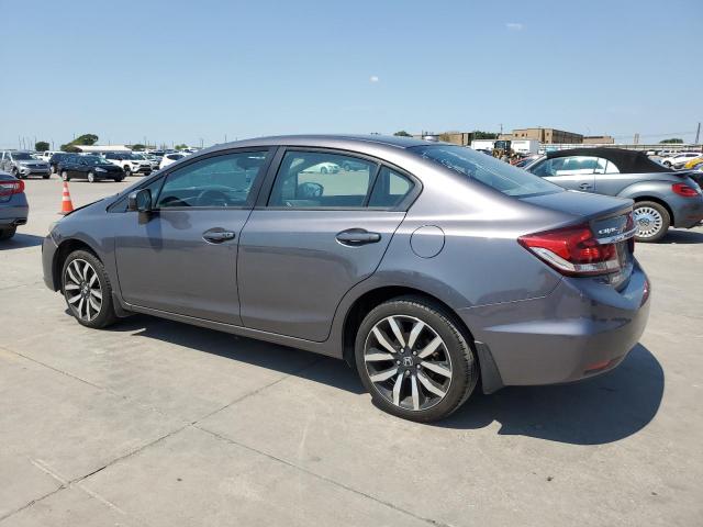 2HGFB2F96FH509277 - 2015 HONDA CIVIC EXL ნაცრისფერი ფოტო 2