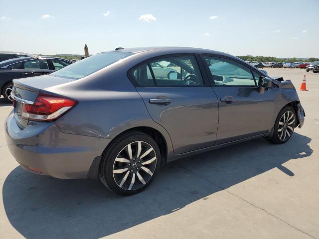 2HGFB2F96FH509277 - 2015 HONDA CIVIC EXL ნაცრისფერი ფოტო 3